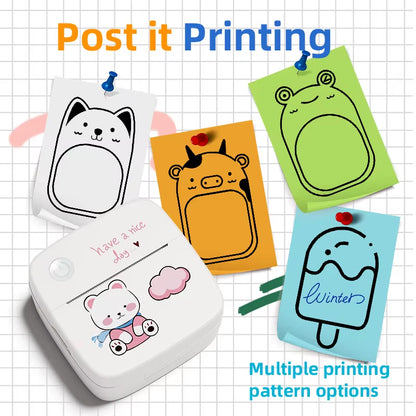 B2 Mini Printer Sticker Thermal Inkless Printer Ios Android Bluetooth Portable Printers Photo Printing Maker for Iphone Xiaomi